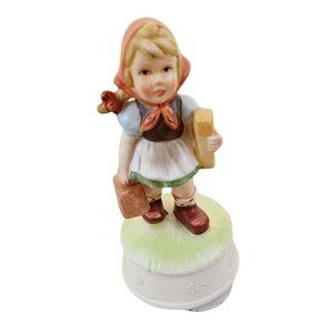 Willitts Melodies 1970's Porcelain 7" Music Box "You Light Up My Life" Vtg USA
